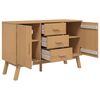vidaXL Sideboard OLDEN Brown 114x43x73.5cm Solid Wood Pine