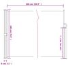 vidaXL Retractable Side Awning Anthracite 180x500 cm