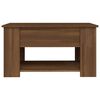 vidaXL Coffee Table Brown Oak 79x49x41 cm Engineered Wood