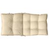 vidaXL Lowback Chair Cushions 4 pcs Beige Oxford Fabric
