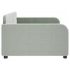 vidaXL Day Bed without Mattress Light Grey 100x190 cm Velvet