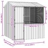 vidaXL Bird Cage Anthracite 215 x 209 x 230 cm Galvanised Steel