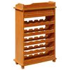 vidaXL Wine Rack Brown 90 x 60 x 30 cm Solid pine wood