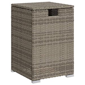 vidaXL Propane Tank Cover Table Grey 40x40x60 cm Poly Rattan
