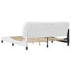 vidaXL Bed Frame without Mattress "Hvar" White 183x213 cm Faux Leather