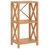 vidaXL 3-Tier Shelf 40x30x78 cm Solid Wood Oak