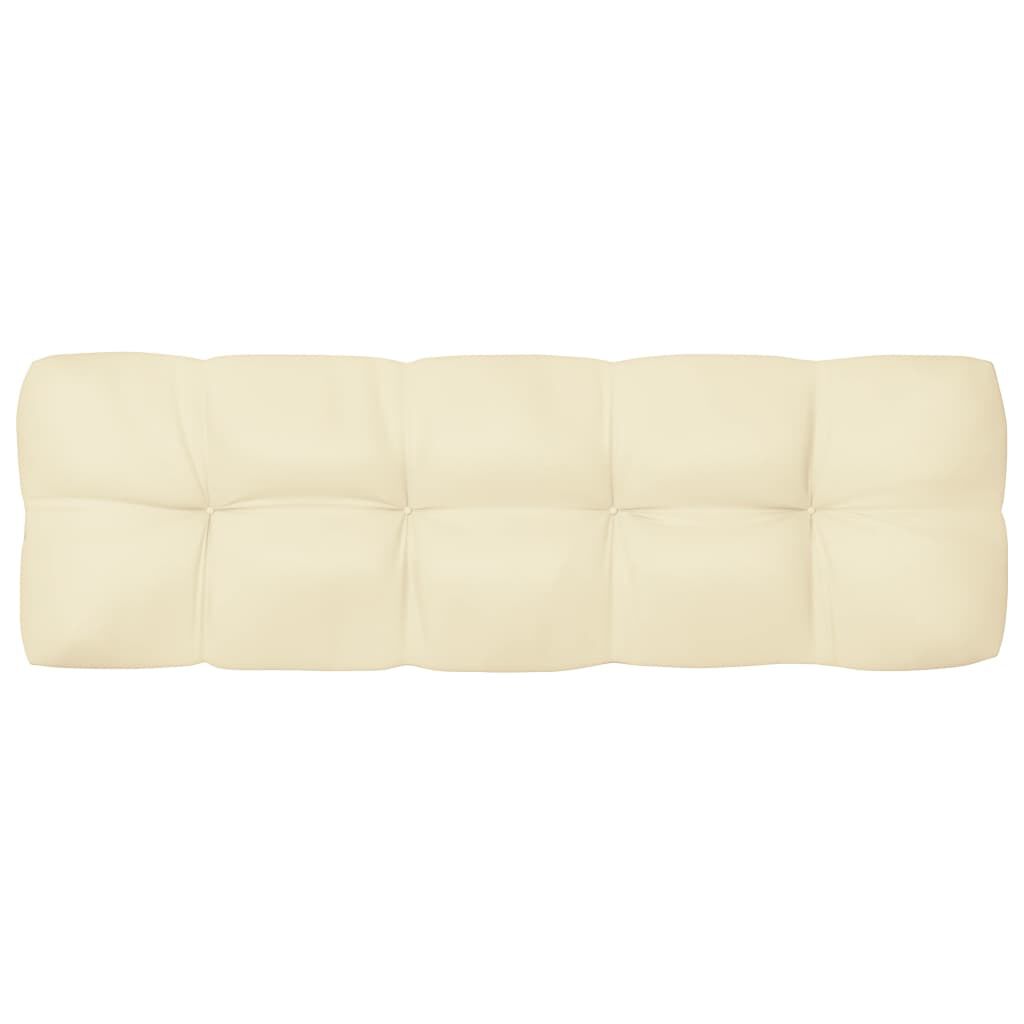 vidaXL Pallet Sofa Cushions 7 pcs Cream