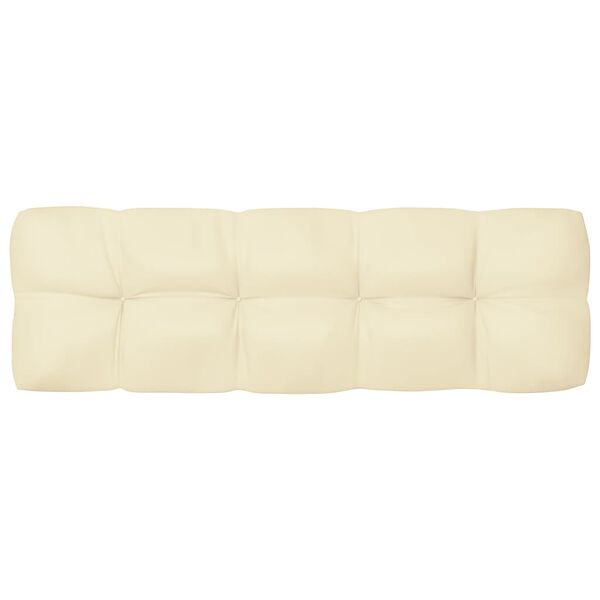 vidaXL Pallet Sofa Cushions 7 pcs Cream