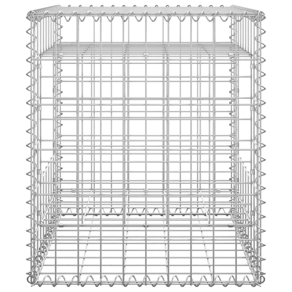 vidaXL Gabion Basket Post 50x50x60 cm Iron