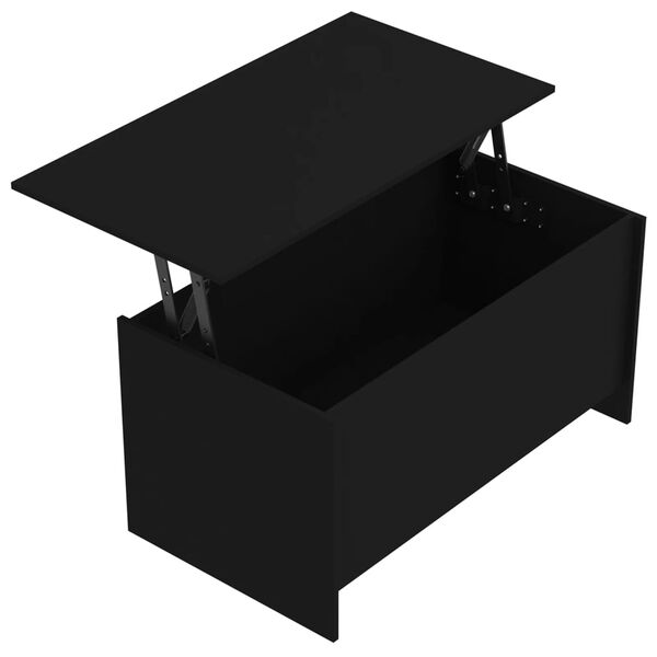 vidaXL Coffee Table Black 102x55.5x52.5 cm Engineered Wood