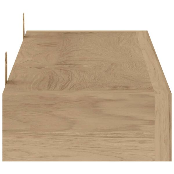 vidaXL Wall Shelves 2 pcs 60x15x4 cm Solid Wood Teak
