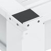vidaXL Double Washing and Drying Machine Pedestal with Drawers White