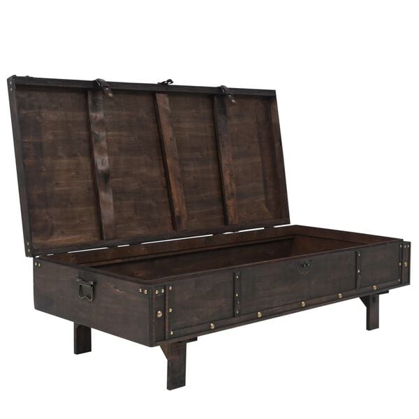 vidaXL Coffee Table Plywood Vintage Style 120x55x35 cm