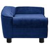 vidaXL Dog Sofa Blue 72x45x30 cm Plush
