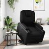 vidaXL Electric Stand up Recliner Chair Black Faux Leather