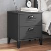 vidaXL Bedside Cabinet VIKEN Anthracite Grey Engineered Wood