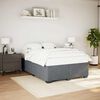 vidaXL Bed Frame without Mattress Dark Grey Queen Velvet