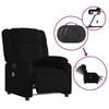 vidaXL Electric Massage Recliner Chair Black Fabric