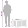 vidaXL Garden Storage Box Grey PP Rattan 180 L