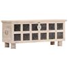vidaXL Storage Box White 110x40x45 cm Solid Acacia Wood