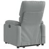 vidaXL Stand up Massage Recliner Chair Light Grey Fabric