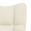 vidaXL Relaxing Chair Cream White Velvet