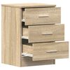 vidaXL Bedside Cabinets 2 pcs Sonoma Oak 38x35x56 cm Engineered Wood