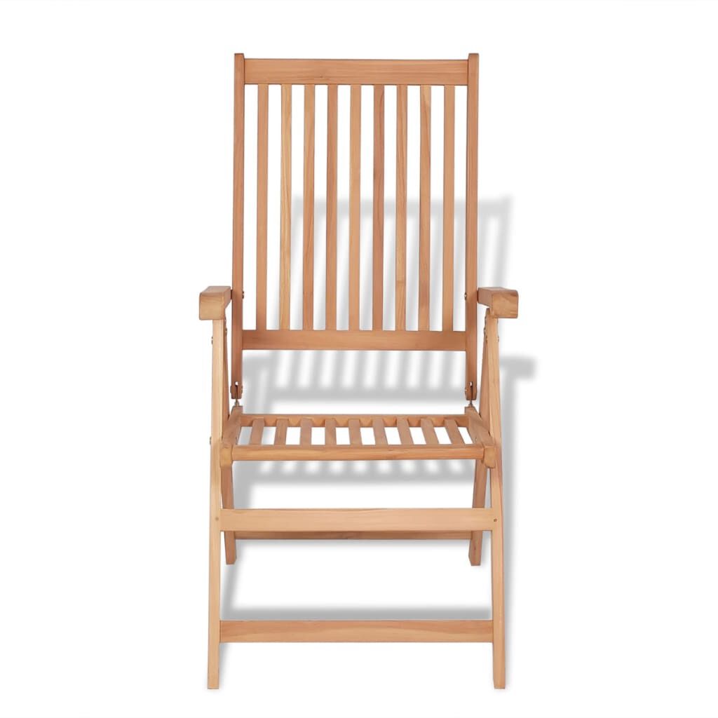 vidaXL 7 Piece Garden Dining Set Solid Teak Wood