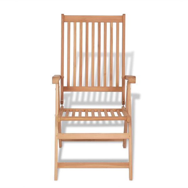vidaXL 7 Piece Garden Dining Set Solid Teak Wood