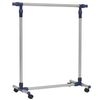 vidaXL Adjustable Clothes Rack Stainless Steel 165x44x150 cm Silver