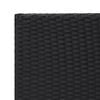 vidaXL Side Table Black 55x45x49 cm Poly Rattan