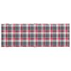 vidaXL Sun Lounger Cushion Red Check Pattern 186x58x4cm Oxford Fabric