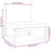 vidaXL 4 Piece Garden Lounge Set with Light Grey Cushions Solid Wood