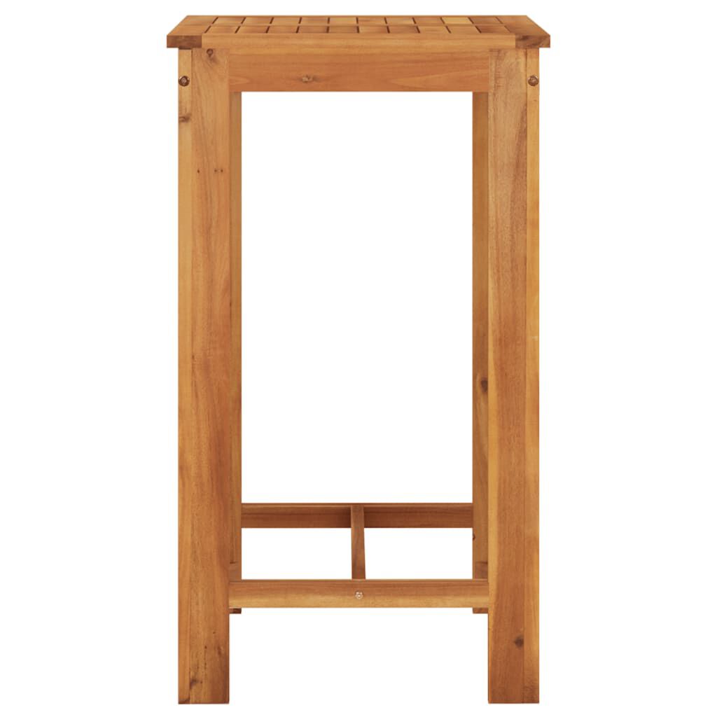 vidaXL 5 Piece Garden Bar Set Brown Solid Wood Acacia and Poly Rattan