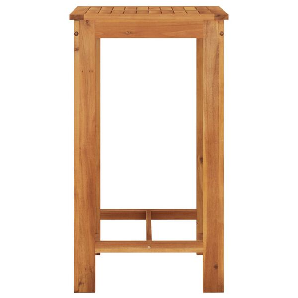 vidaXL 5 Piece Garden Bar Set Brown Solid Wood Acacia and Poly Rattan