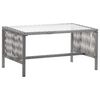 vidaXL 4 Piece Garden Lounge Set with Cushion Poly Rattan Anthracite
