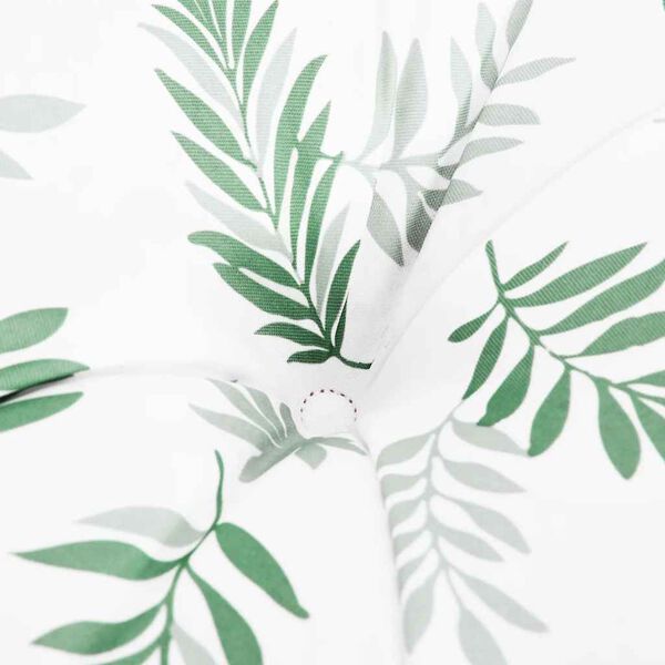 vidaXL Garden Bench Cushions 2 pcs Leaf Pattern 150x50x7 cm Fabric