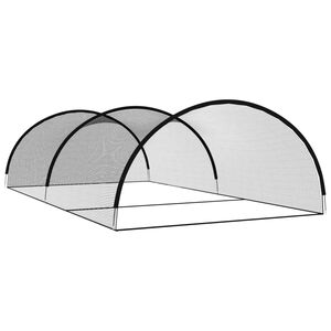 vidaXL Baseball Batting Cage Net Black 900x400x250 cm Polyester