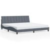vidaXL Bed Frame without Mattress "Hanko" Dark Grey 193x203 cm Velvet