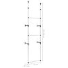 vidaXL Telescopic Wardrobe System with Rods Aluminium