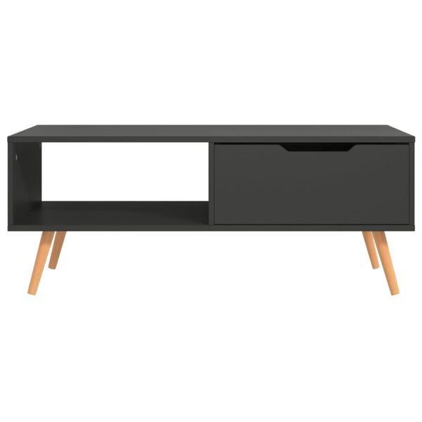 vidaXL Coffee Table Grey 100x49.5x43 cm Engineered Wood