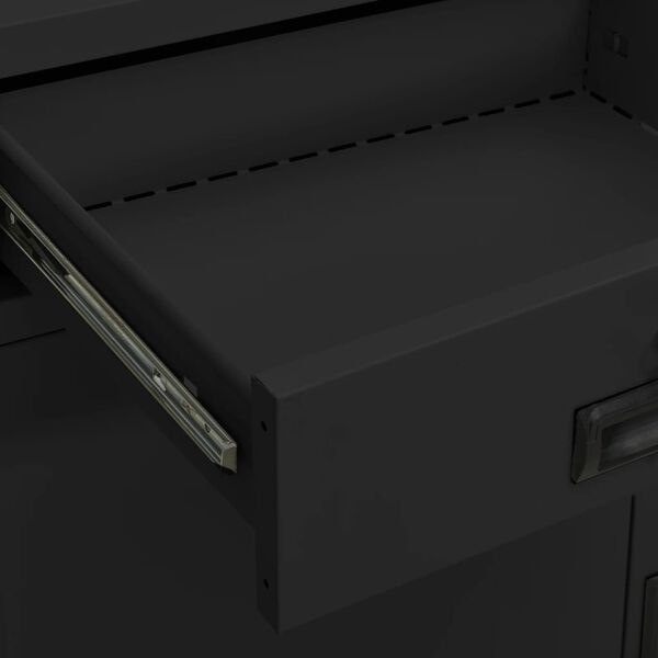 vidaXL Office Cabinet Anthracite 90x40x102 cm Steel