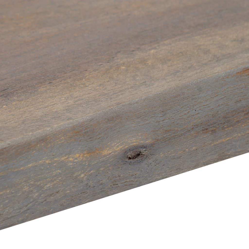 vidaXL Console Table Grey 115x35x76 cm Solid Aacia Wood and Iron