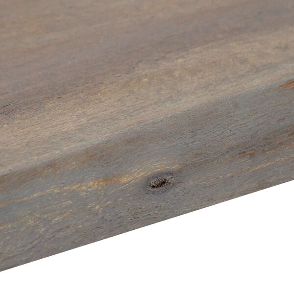 vidaXL Console Table Grey 115x35x76 cm Solid Aacia Wood and Iron