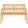 vidaXL 4 Piece Garden Lounge Set with Cushions Solid Teak Wood