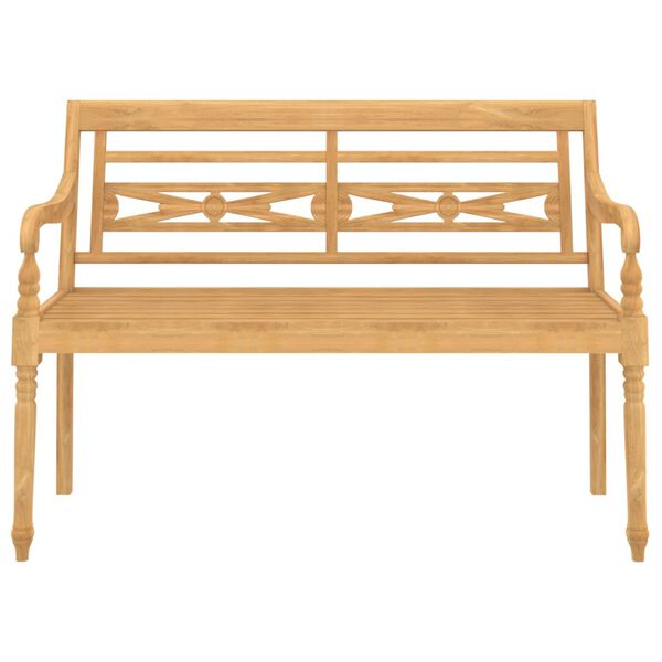 vidaXL 4 Piece Garden Lounge Set with Cushions Solid Teak Wood