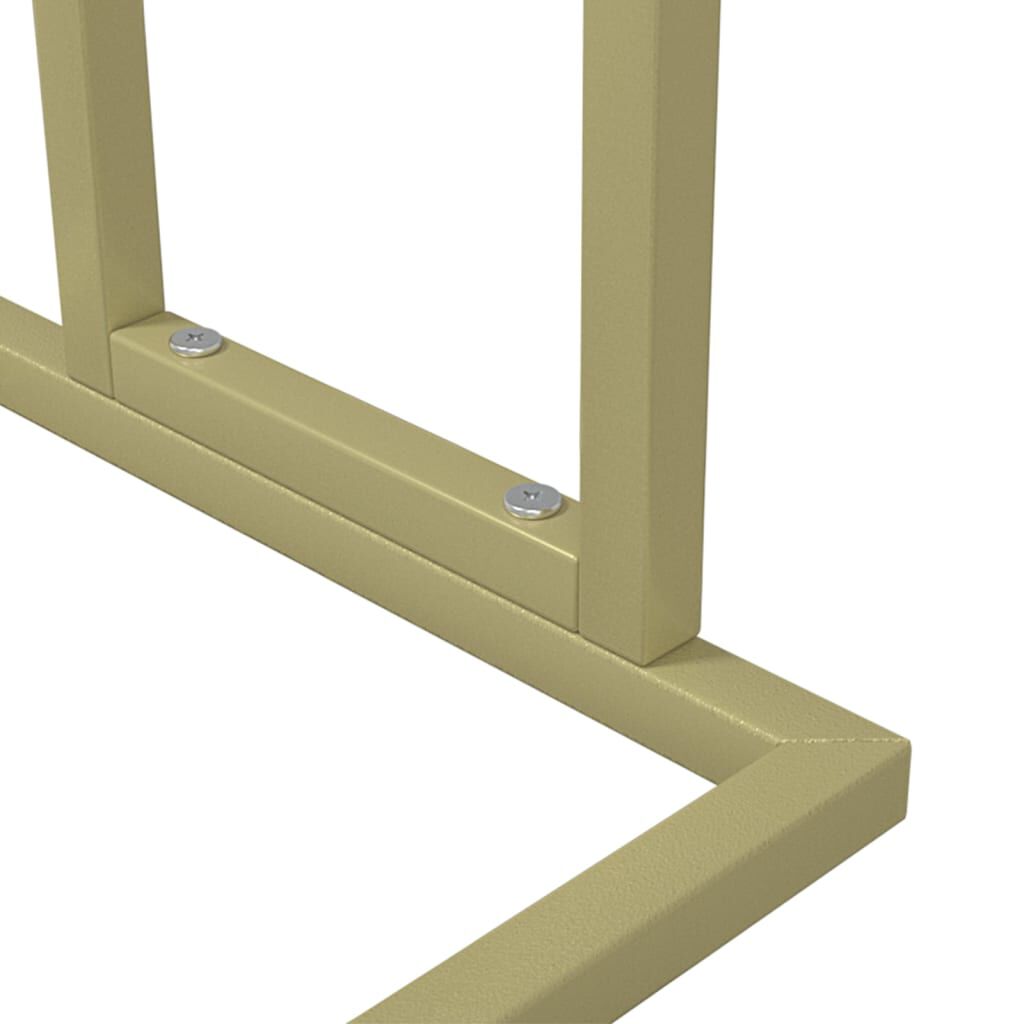 vidaXL Freestanding Towel Rack Gold 48x24x78.5 cm Iron
