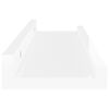 vidaXL Wall Shelves 2 pcs High Gloss White 40x9x3 cm