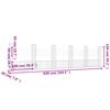 vidaXL U-shape Gabion Basket with 6 Posts Iron 620x20x150 cm