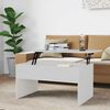 vidaXL Coffee Table White 80x50.5x41.5 cm Engineered Wood